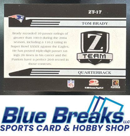 2005 Donruss Zenith Z Team Silver Tom Brady [RC] #ZT-17 New England Patriots