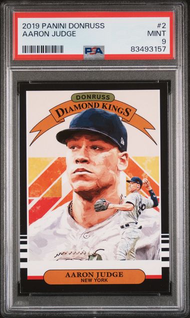 2019 Panini - Donruss - Aaron Judge - #2 - PSA 9 - baseball - Yankees