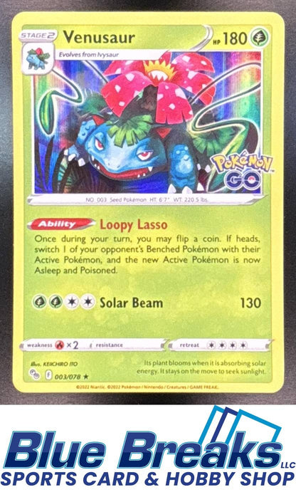 2022 Pokemon Sword & Shield Pokemon GO Venusaur #003/078