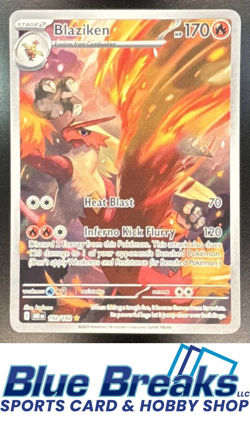 2025 Pokemon Destined Rivals Blaziken #192/182