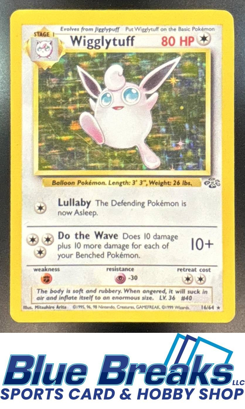 1999 Pokemon Jungle Wigglytuff #16/64 Holo