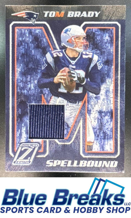 2005 Donruss Zenith Tom Brady #S-3 Spellbound Jerseys 01/250 Relic New England Patriots