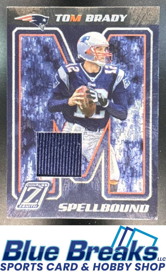 2005 Donruss Zenith Tom Brady #S-3 Spellbound Jerseys 01/250 Relic New England Patriots