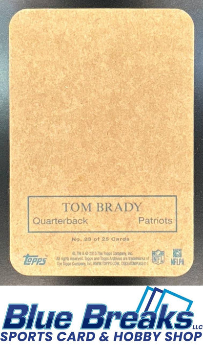 2013 Topps Archives 1970 Glossy Tom Brady #23 New England Patriots