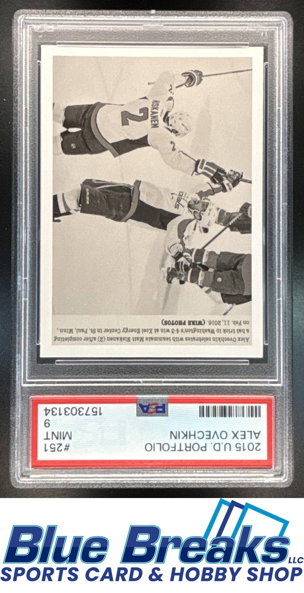 2015-16 Upper Deck Portfolio Alex Ovechkin [RC] #251 PSA 9 Washington Capitals