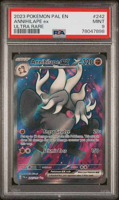 2023 Pokémon - Paldea Evolved - Ultra Rare - Annihilape ex - #242 - PSA 9