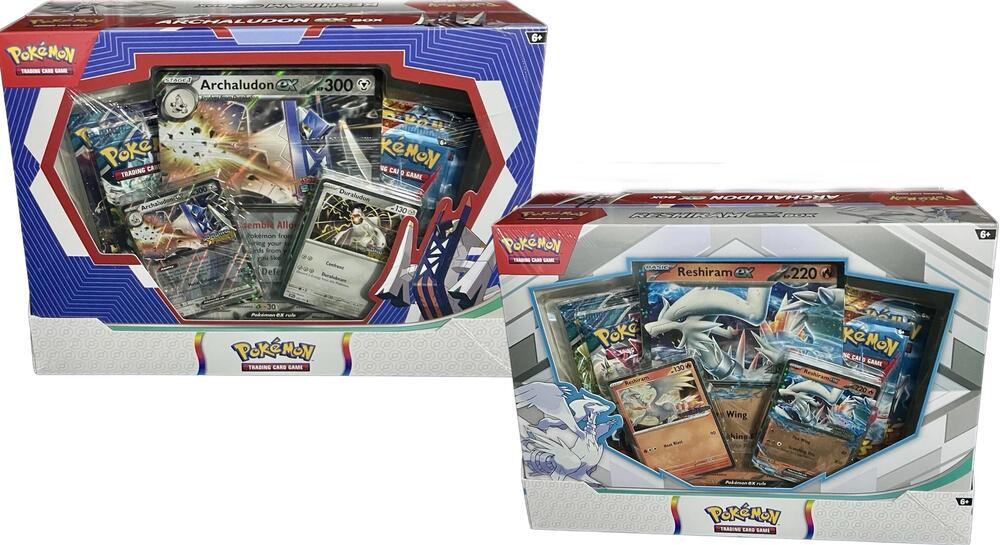 Pokémon - Reshiram & Archaludon ex Box [Set of 2] - Miscellaneous Cards & Products (MCAP) - Sealed Wax