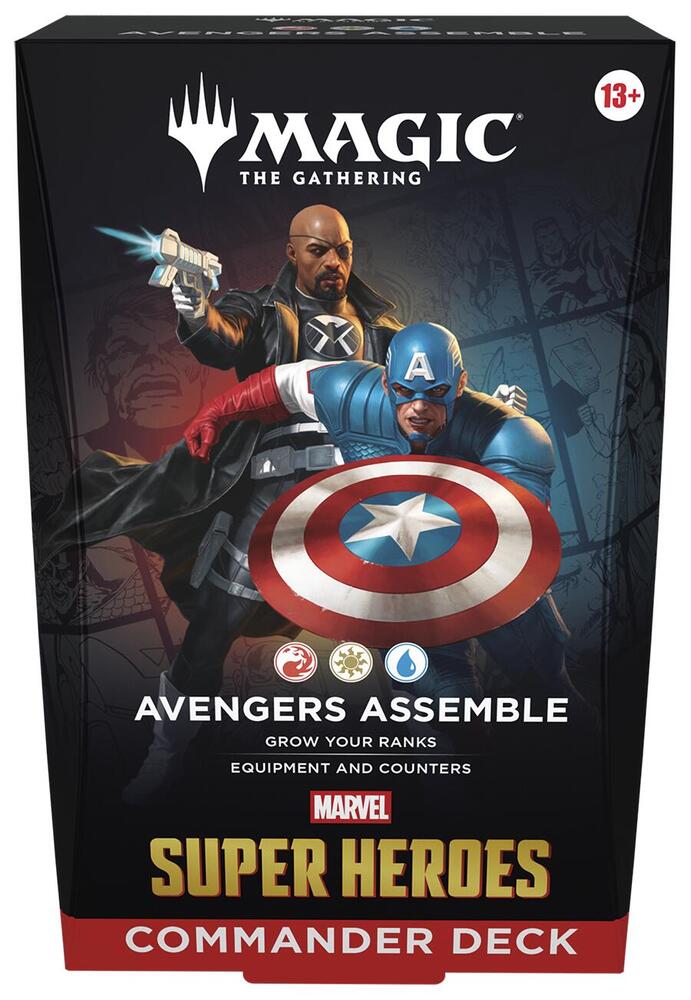 Magic the Gathering [MTG] - Marvel Super Heroes Commander Deck - Avengers Assemble - Commander: Marvel Super Heroes (MSC) - Sealed Wax