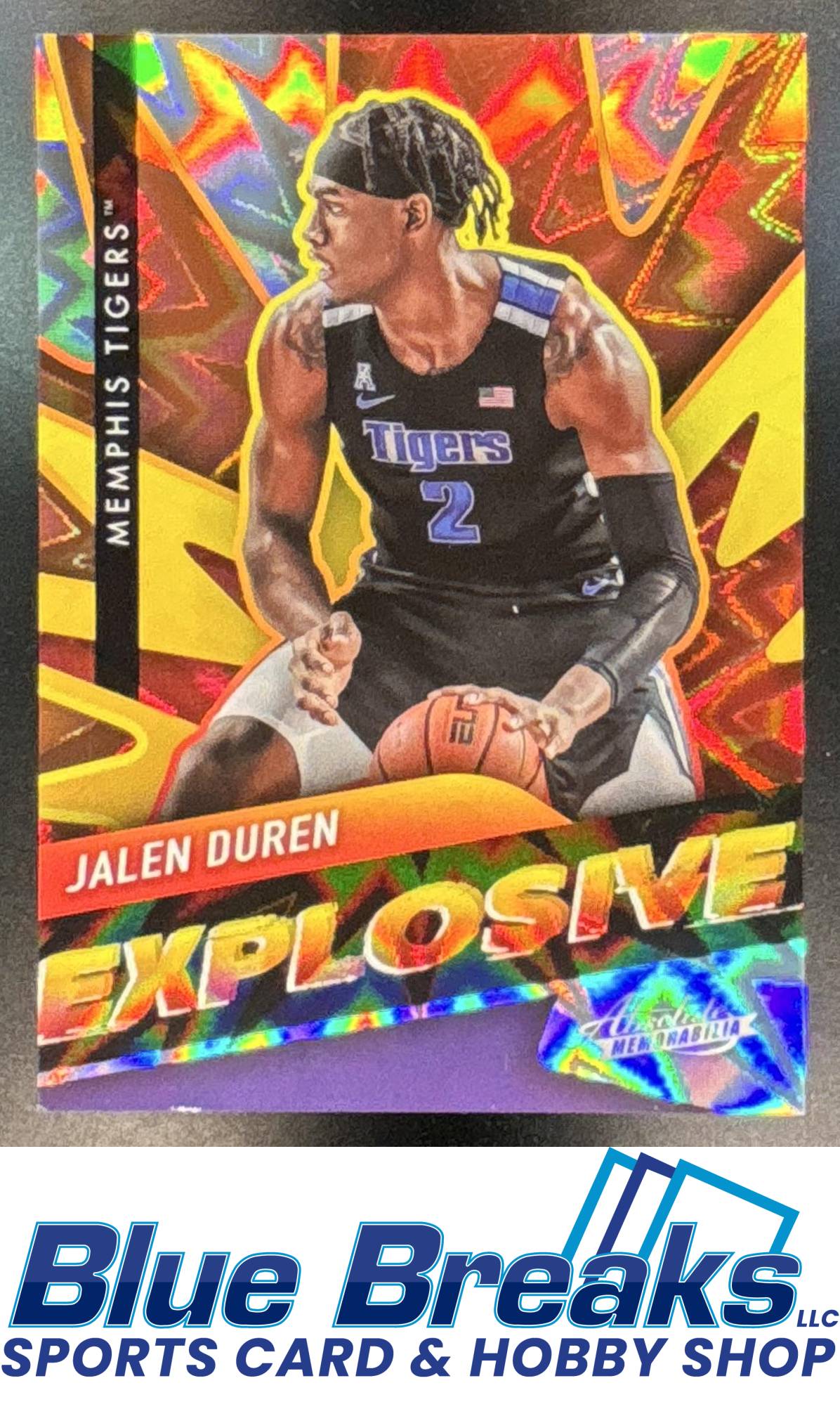 2022 Panini Chronicles Draft Picks Jalen Duren #EX-JDU Explosive Memphis Tigers