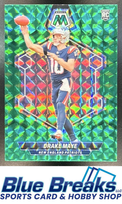 2024 Panini Mosaic Green Prizm Drake Maye RC #303 New England Patriots