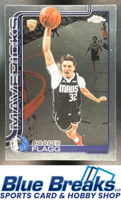 2025-26 Topps Chrome Update Cooper Flagg RC Rookie #151 b Dallas Mavericks