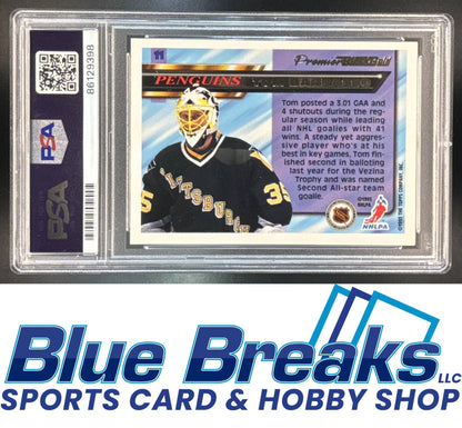 1993-94 Topps Premier Black Gold Tom Barrasso #11 PSA 9 Pittsburgh Penguins