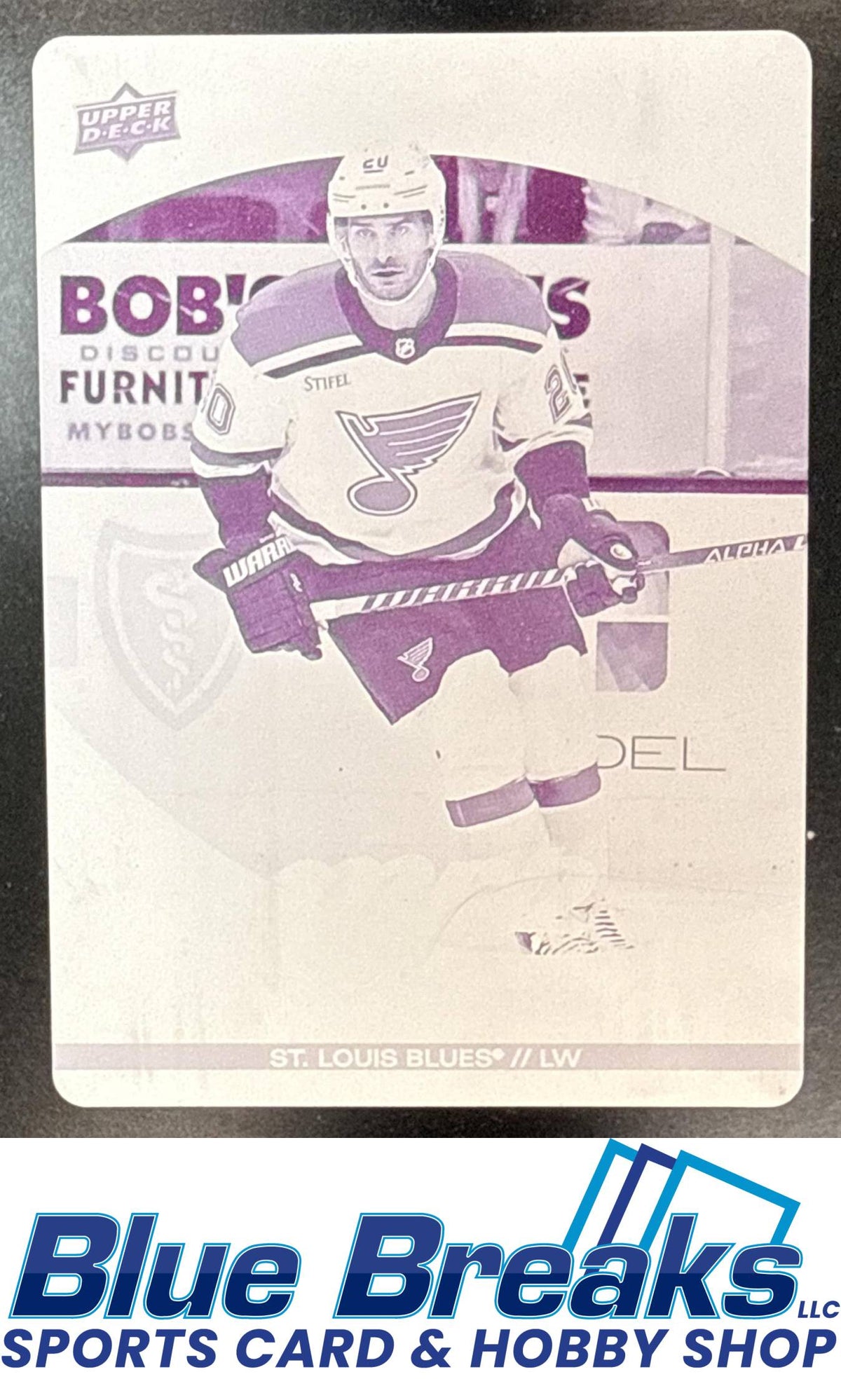 2023 Upper Deck MVP Brandon Saad #178 Printing Plates Magenta 1/1 St. Louis Blues