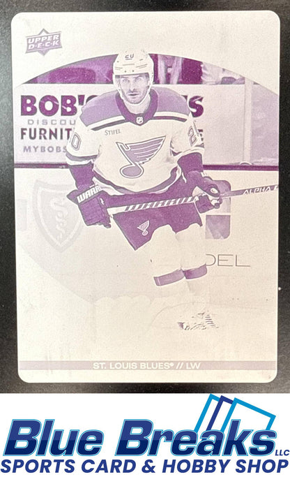 2023 Upper Deck MVP Brandon Saad #178 Printing Plates Magenta 1/1 St. Louis Blues
