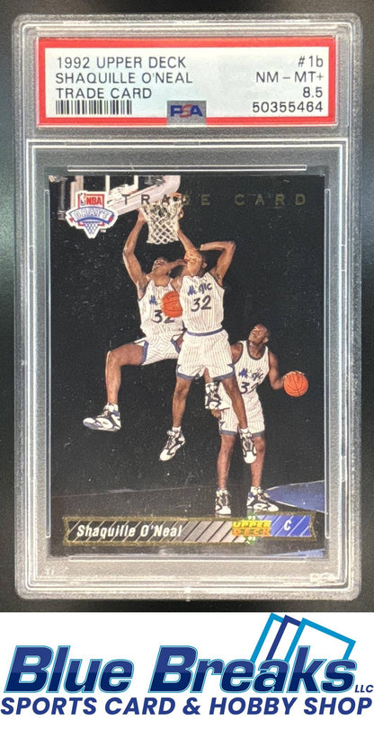 1992-93 Upper Deck Shaquille O'Neal #1b RC PSA 8.5 Orlando Magic