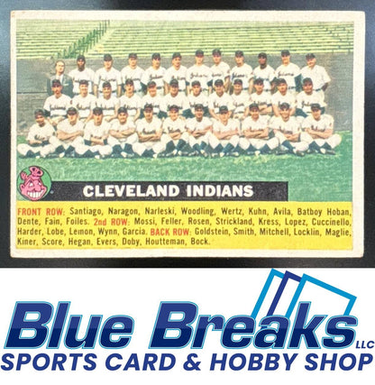 1956 Topps - Cleveland Indians #85 Team Card VAR