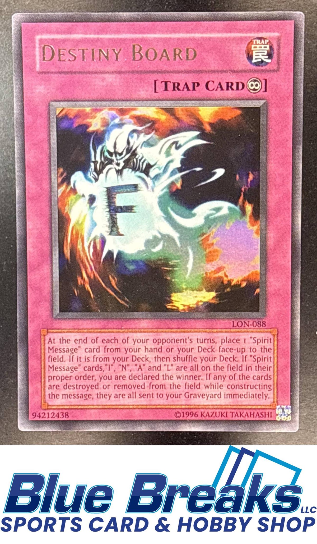 2003 Yu-Gi-Oh! Labyrinth of Nightmare Destiny Board #LON-088