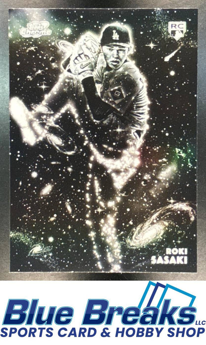 2025 Topps Cosmic Chrome Roki Sasaki #68 Constellation Variation RC SSP Los Angeles Dodgers
