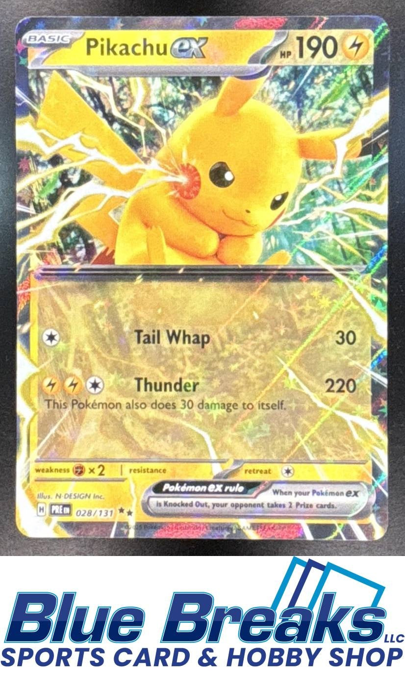 2025 Pokemon Prismatic Evolutions Pikachu ex #028/131
