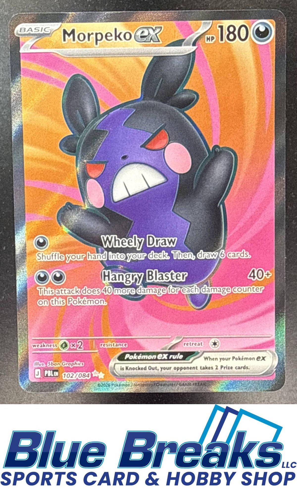2026 Pokemon Pitch Black Ultra Rare Morpeko ex #102/084