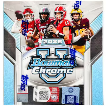 2025 Bowman University Chrome Football Mega Box - Sealed Wax