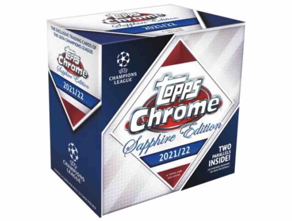 2021-22 Topps UEFA Champions League Chrome Soccer Sapphire Edition Box - Sealed Wax