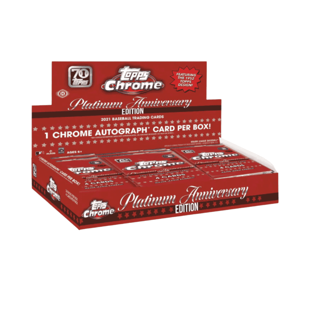 2021 Topps Chrome Platinum Anniversary Baseball Hobby Box - Sealed Wax