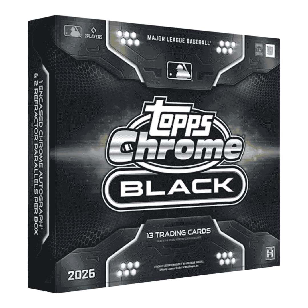 2026 Topps Chrome Black Baseball Hobby Box - Sealed Wax