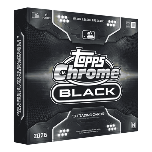 2026 Topps Chrome Black Baseball Hobby Box - Sealed Wax