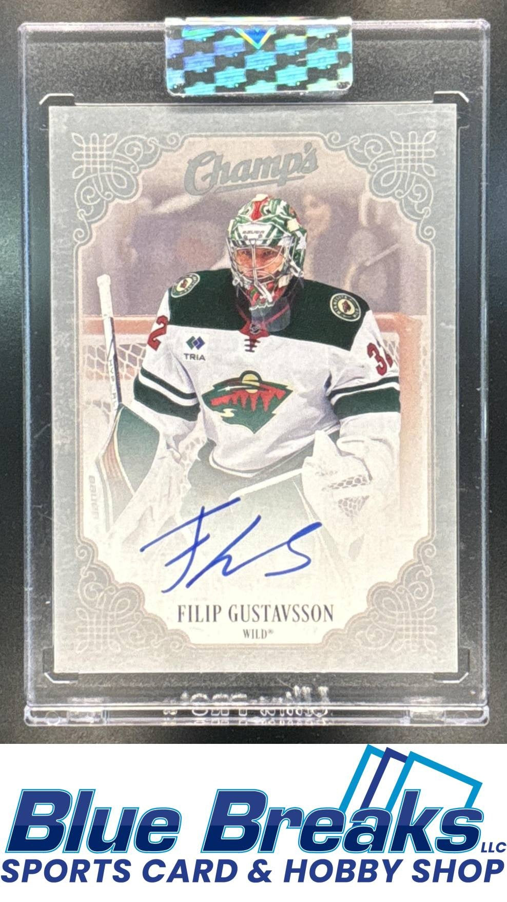 2023 Upper Deck Clear Cut Filip Gustavsson #C-FG Champs Autos Auto