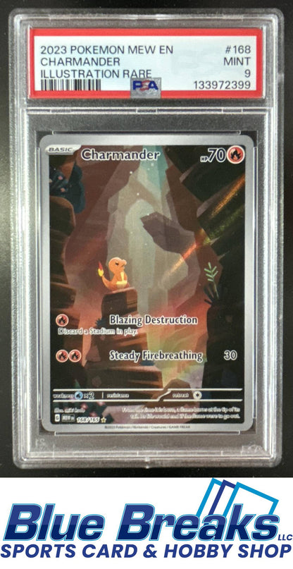 2023 Pokemon SV 151 Charmander #168/165 Illustration Rare PSA 9