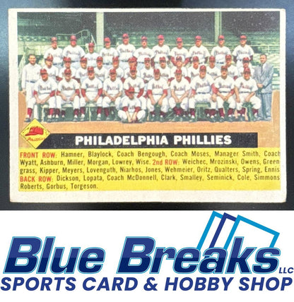 1956 Topps - Philadelphia Phillies #72 Team Card