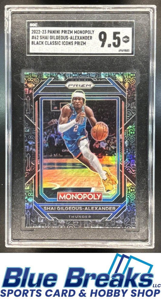 2022 Panini Prizm Monopoly Shai Gilgeous-Alexander #62 Black Classic Icons SGC 9.5 Oklahoma City Thunder