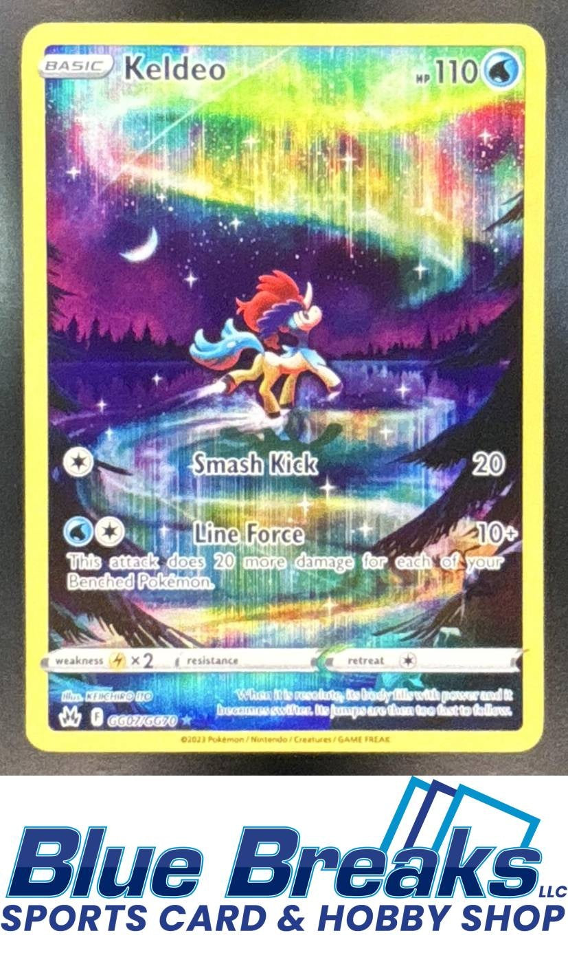 2023 Pokemon Sword & Shield Crown Zenith Galarian Gallery Keldeo #GG07/GG70