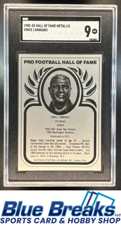 1982-83 Hall of fame Metallic Vince Lombardi