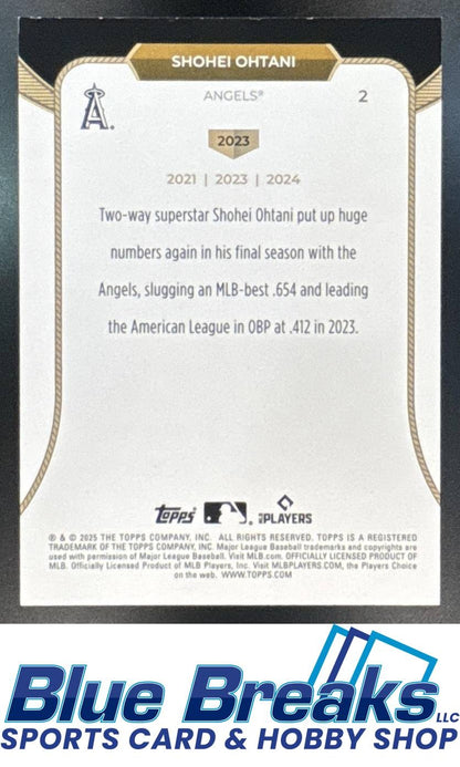 2025 Topps Welcome to the Club: 3-X MVP Shohei Ohtani 2023 #2