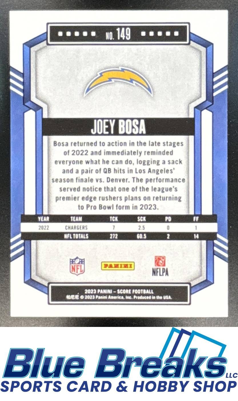 2023 Panini Score Joey Bosa #149 03/10 Orange Los Angeles Chargers
