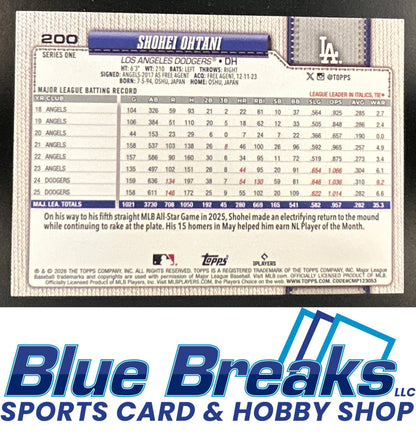 2026 Topps Series 1 Diamante Foil Shohei Ohtani [RC] #200 Los Angeles Dodgers