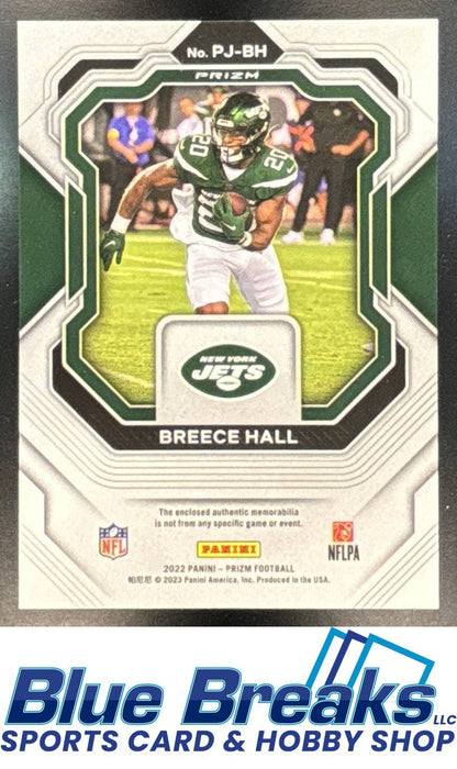 2022 Panini Prizm Premier Jerseys Breece Hall RC #PJ-BH New York Jets