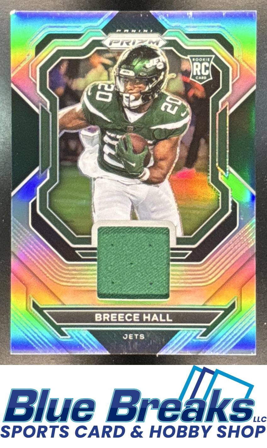 2022 Panini Prizm Premier Jerseys Breece Hall RC #PJ-BH New York Jets