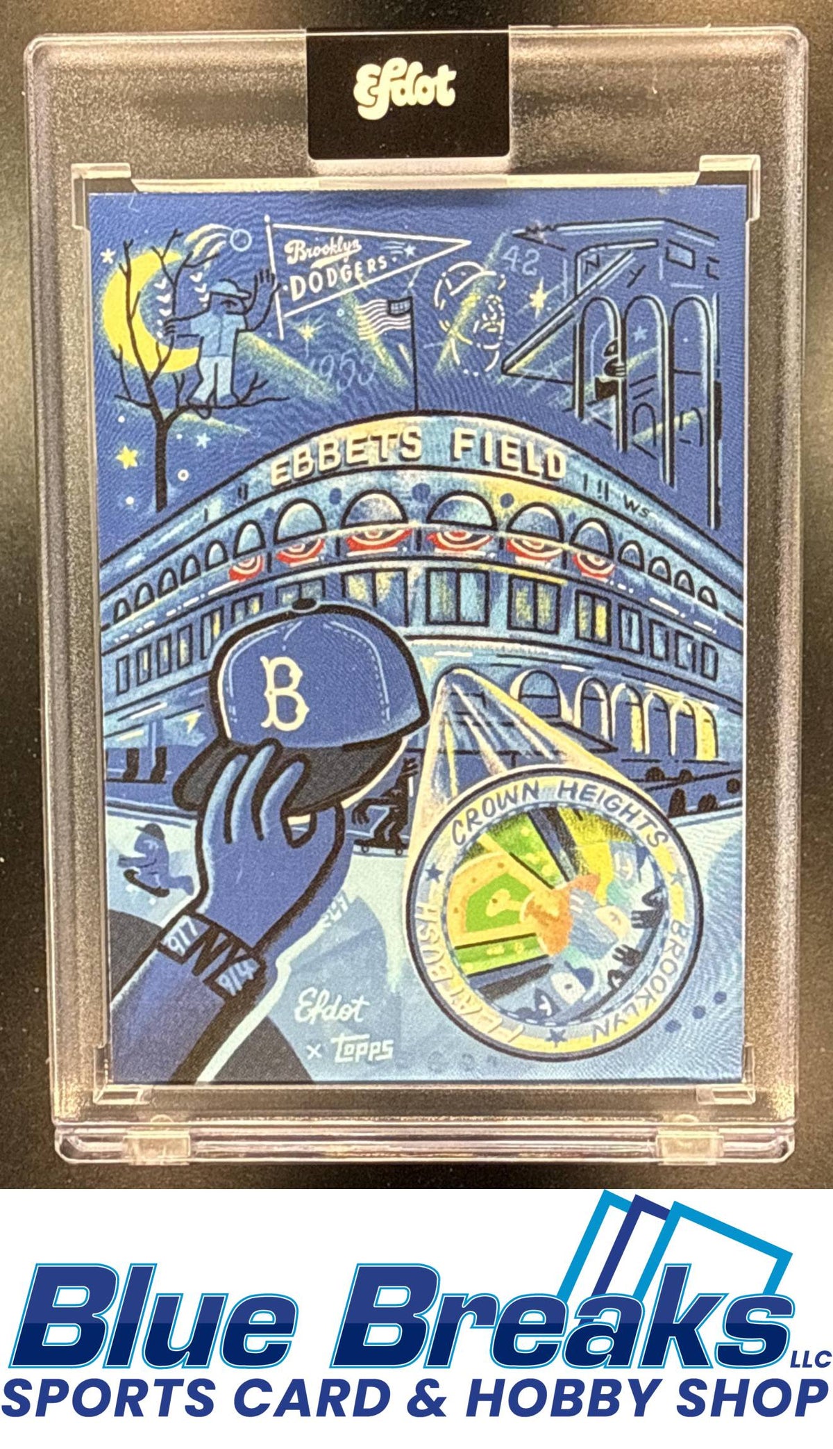 2021 Topps x Efdot Iconic Stadium Series 2 Ebbets Field [RC] #8 Brooklyn Dodgers Los Angeles Dodgers