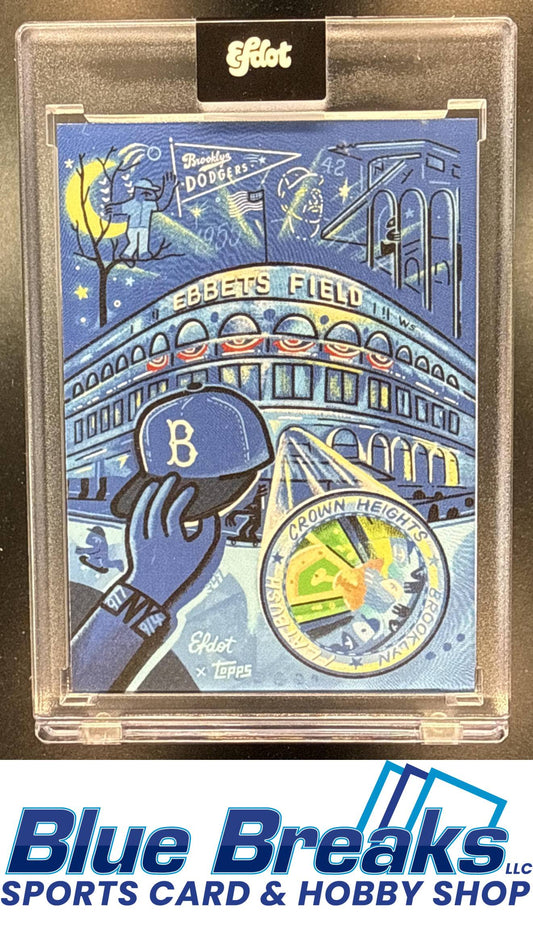 2021 Topps x Efdot Iconic Stadium Series 2 Ebbets Field [RC] #8 Brooklyn Dodgers Los Angeles Dodgers