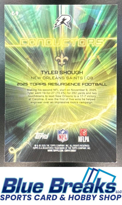 2025 Topps Resurgence Tyler Shough #C-9 Conductors Magenta Surge Refractor 091/299 RC