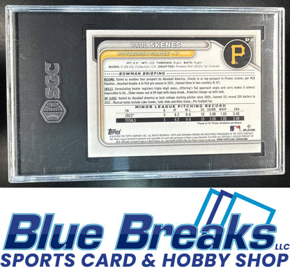 2024 Bowman Mega Box Paul Skenes #BCP-125 Chrome Prospects Mojo Refractor SGC 10 Pittsburgh Pirates