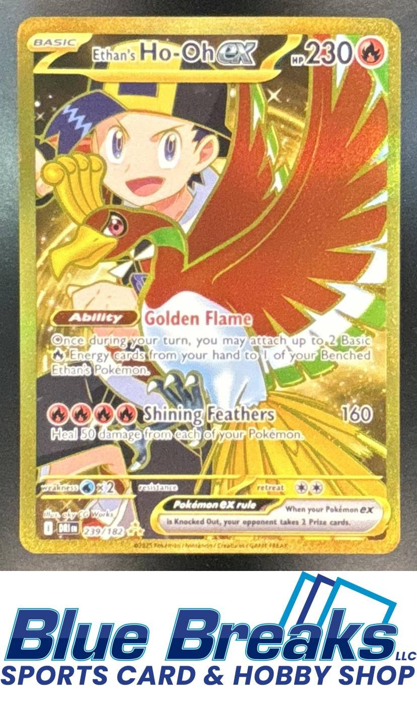 2025 Pokemon Destined Rivals Ethan's Ho-Oh ex #239/182