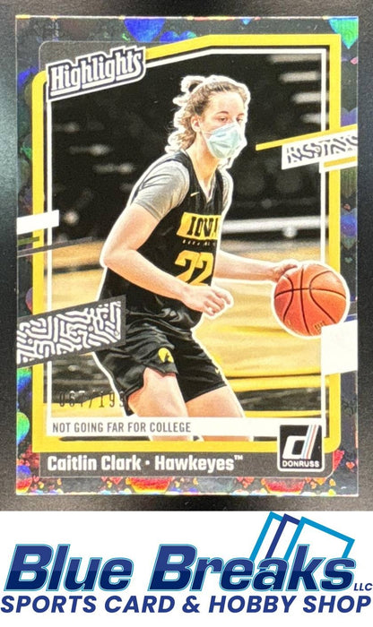 2024 Panini Caitlin Clark Collection #H5 Highlights Floating Hearts 067/199 RC