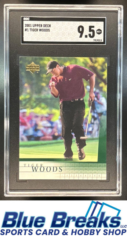 2001 Upper Deck Tiger Woods [RC] #1 RC SGC 9.5