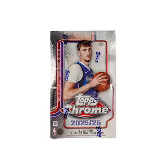 2025-26 Topps Chrome Basketball Hobby Box - Sealed Wax