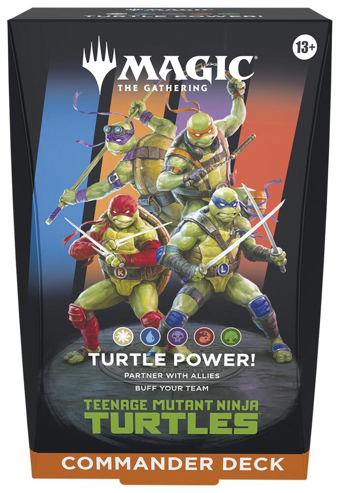 Magic the Gathering [MTG] - Teenage Mutant Ninja Turtles Commander Deck - Turtle Power! - Commander: Teenage Mutant Ninja Turtles (TMC) - Sealed Wax