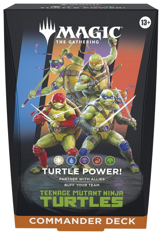 Magic the Gathering [MTG] - Teenage Mutant Ninja Turtles Commander Deck - Turtle Power! - Commander: Teenage Mutant Ninja Turtles (TMC) - Sealed Wax